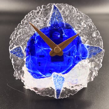 ガラスの時計（青Ｂ）の画像