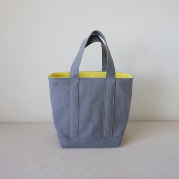 TOTE BAG -bicolor- (L) / coolgray × lemonの画像