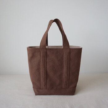 TOTE BAG -bicolor- (L) / brown × pinkbeigeの画像