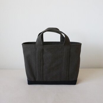TOTE BAG -bicolor- (M) / graybrown × blackの画像