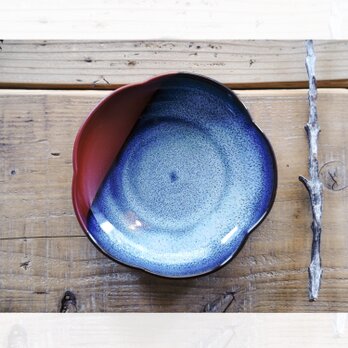 無名異焼：小鉢 梅 ブルーの画像