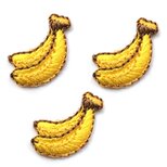 アップリケワッペン バナナ ミニ4枚　W-0793 果物 フルーツ 入園の画像