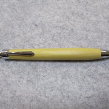 薩摩柘植　椿油仕上げ　ワンピースタイプの木軸ボールペン(シャープペンシル)　希少材の画像